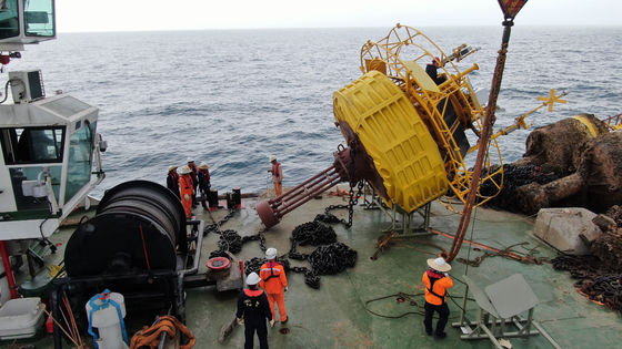 Морской плавучий лидар морской ветровой лидар 15 тонн с двойным лидаром