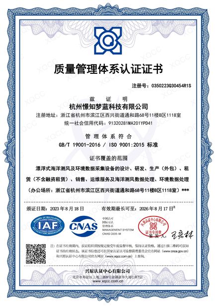 Китай Hangzhou Blue Aspirations Technology Co., Ltd. Сертификаты